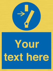 Custom Disconnect Sign